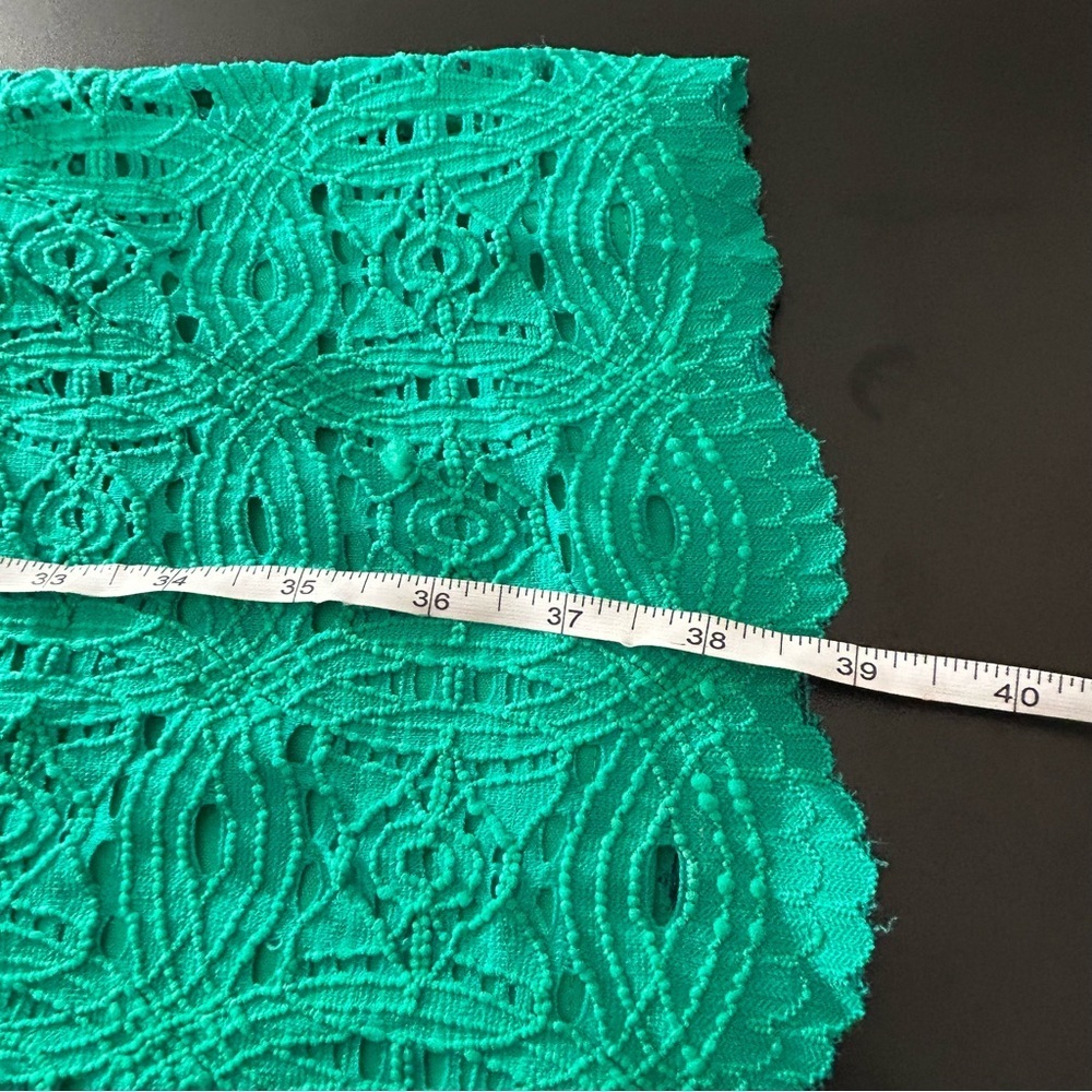 Ronni Nicole Green Lace Midi Dress Lined Size 16W Wedding Guest Dress - Picture 7 of 8